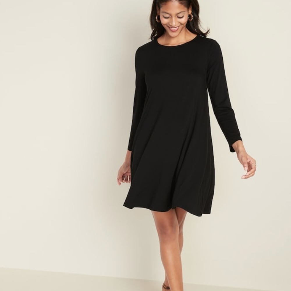 Long sleeved swing dress